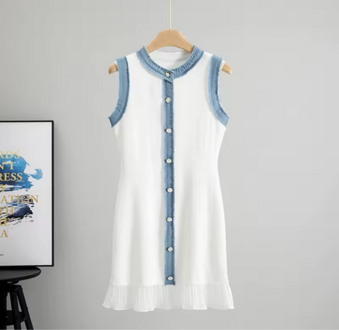 Mini Kleid Denim Details