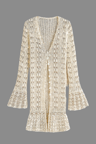 Lange Strickjacke