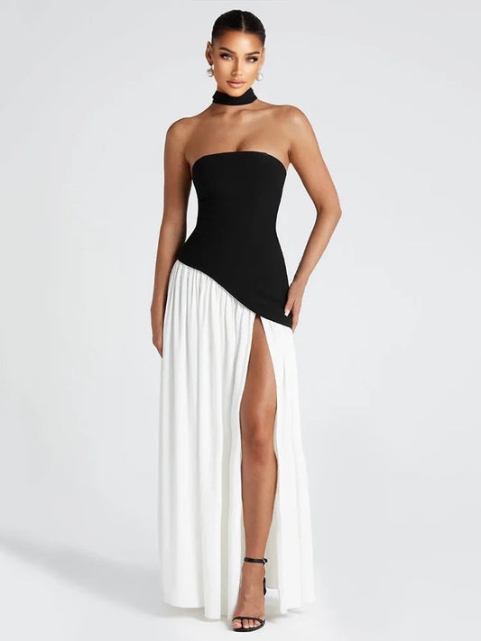 Patchwork Maxi Kleid