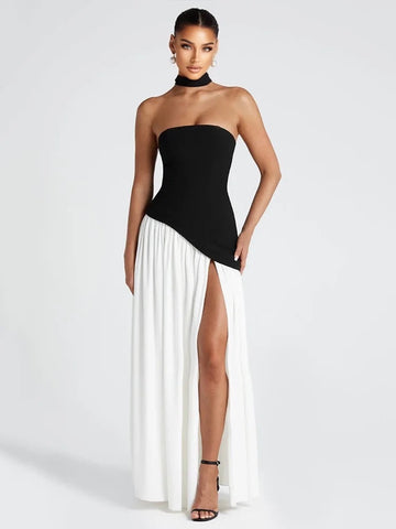 Patchwork Maxi Kleid