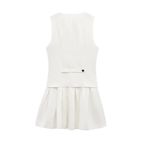 Office Plissee Westen Kleid