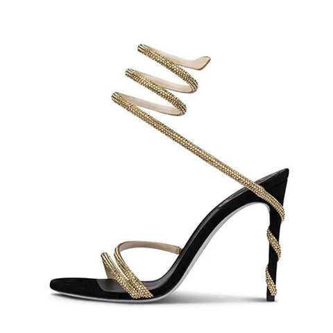 Blinki High Heels Ankle Strap Pumpen