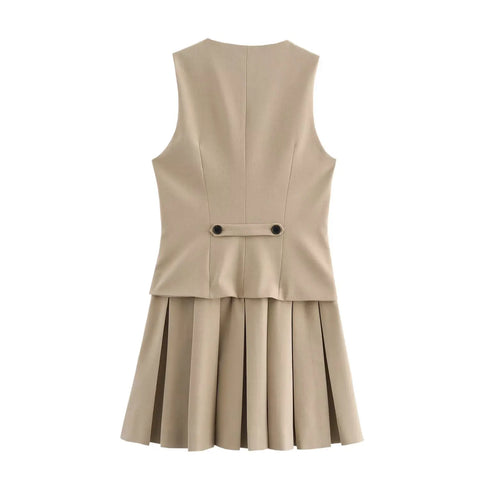 Office Plissee Westen Kleid