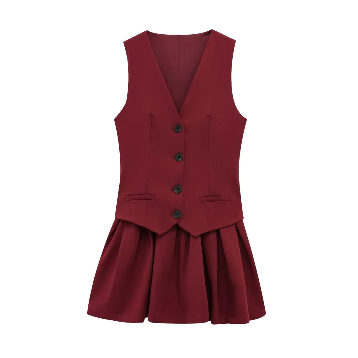 Office Plissee Westen Kleid