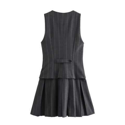 Office Plissee Westen Kleid
